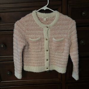 Crewcuts Soft Pink and White Sweater